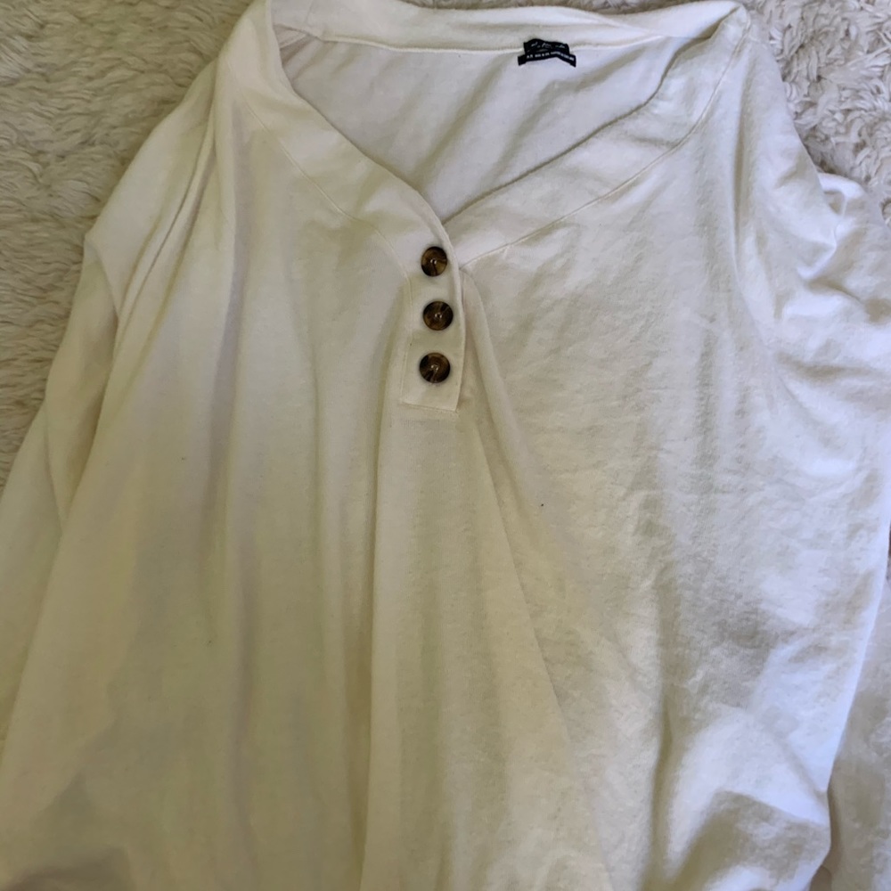 White oversized sweater